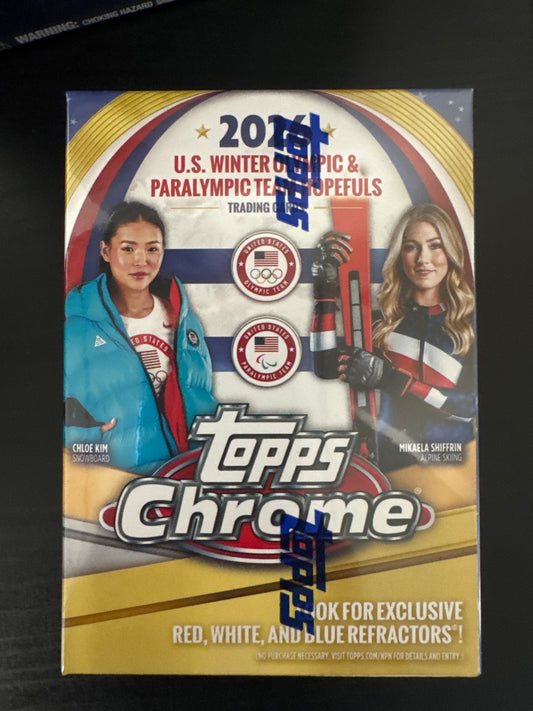2026 Topps Chrome Winter Olympics & Paralympic Team Hopefuls blaster
