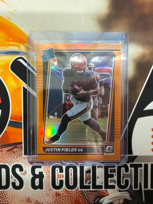 2021 Panini Donruss Optic NFL Justin Fields Rated Rookie Orange /199