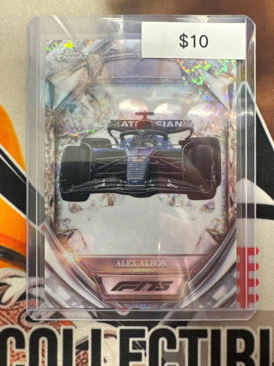 2025 Topps Chrome Formula 1 Alex Albon Diamond 75th Anniversary