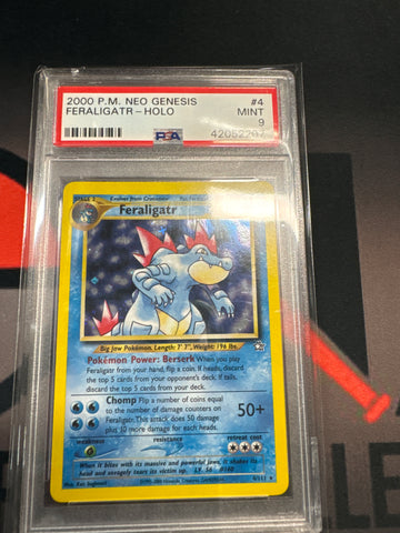 Pokemon Feraligatr holo 4/111 PSA 9