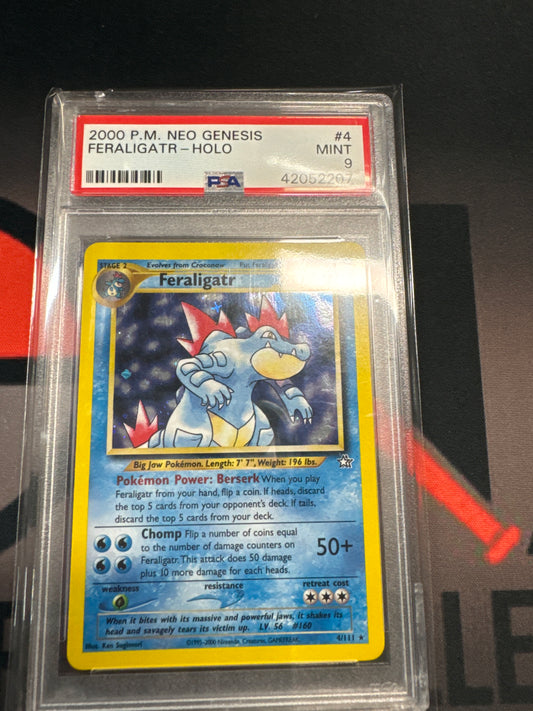 Pokemon Feraligatr holo 4/111 PSA 9