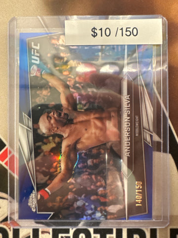2026 Topps Knockout UFC Anderson Silva Blue Refractor /150