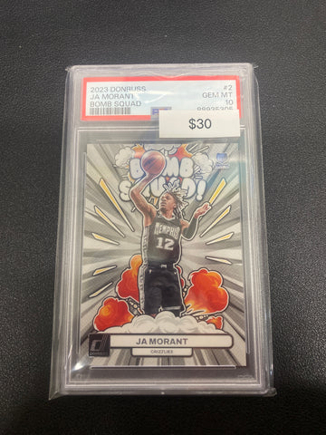 2023 Panini Donruss NBA Ja Morant Bomb Squad PSA 10