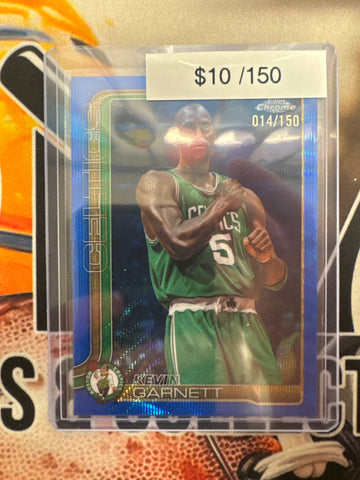 2026 Topps Chrome NBA Kevin Garnett Blue Wave Refractor /150