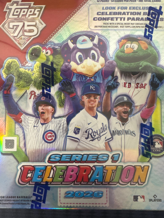 2026 Topps Celebration Series 1 MLB Mega box