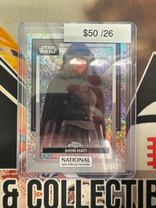 2026 Topps Chrome Star Wars X The National Shin Hati National Refractor /26