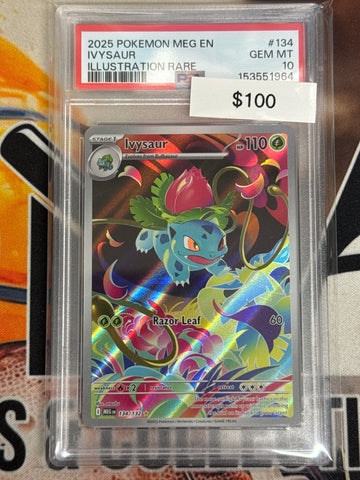 Pokémon Ivysaur Illustration Rare Mega Evolution 134/132 PSA 10