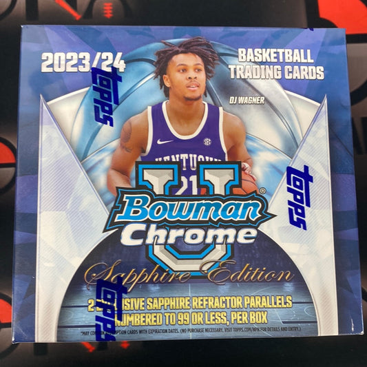 2023-24 Bowman Chrome U Sapphire Edition basketball hobby D