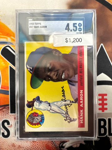 1955 Topps MLB Hank Aaron SGC 4.5