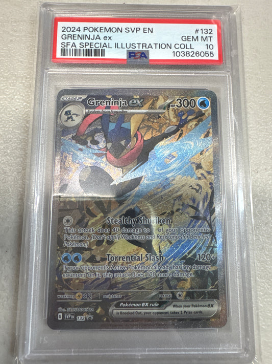 Pokemon Greninja ex SVP 132 PSA 10
