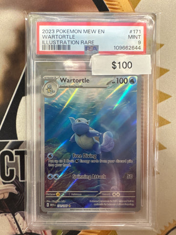 Pokémon Wartortle Illustration Rare (151) 171/165 PSA 9