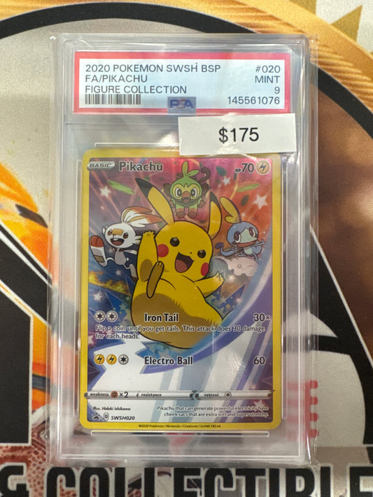 Pokemon Pikachu SWSH020 Figure Collection PSA 9