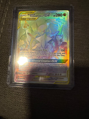 Pokemon Arceus & Dialga & Palkia GX 258/236 Cosmic Eclipse