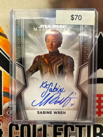 2025 Topps Star Wars Masterwork Natasha Liu Bordizzo As Sabine Wren Autograph