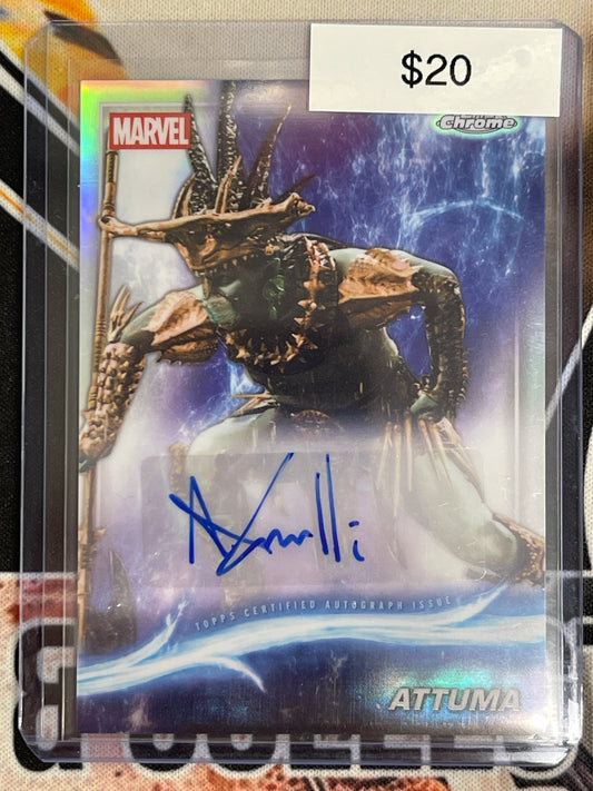 2025 Topps Chrome Marvel Studios Attuma (Alex Livinalli) Auto