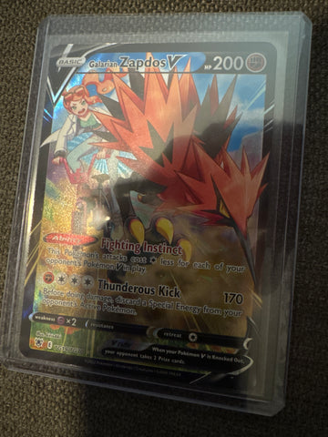 Pokemon Galarian Zapdos V TG19/TG30