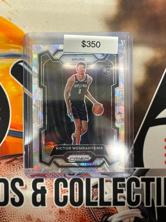 2023-24 Panini Prizm NBA Victor Wembanyama Rookie Cracked Ice