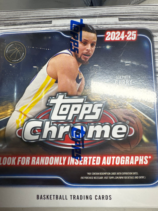 2024-25 Topps Chrome basketball mega