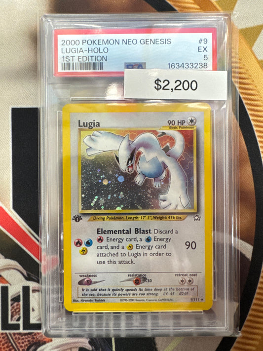 2000 Pokemon Neo Genesis Lugia Holo 9/111 1st Edition PSA 5