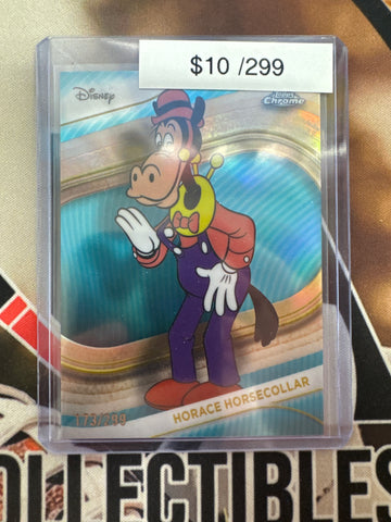 2025 Topps Chrome Disney Horace Horsecollar Teal Refractor /299