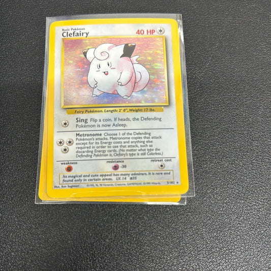 Pokemon Clefairy 5/102 base set