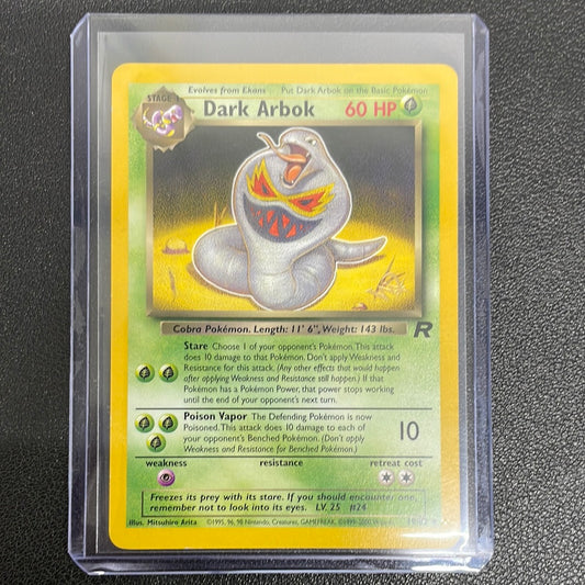 Pokémon Dark Arbok W Stamped (WoTC Promo Team Rocket) 19/82