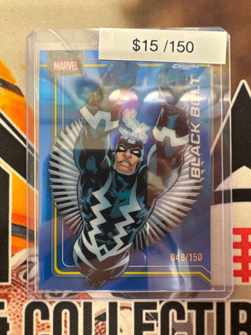 2026 Topps Chrome Marvel Black Bolt Blue Refractor /150