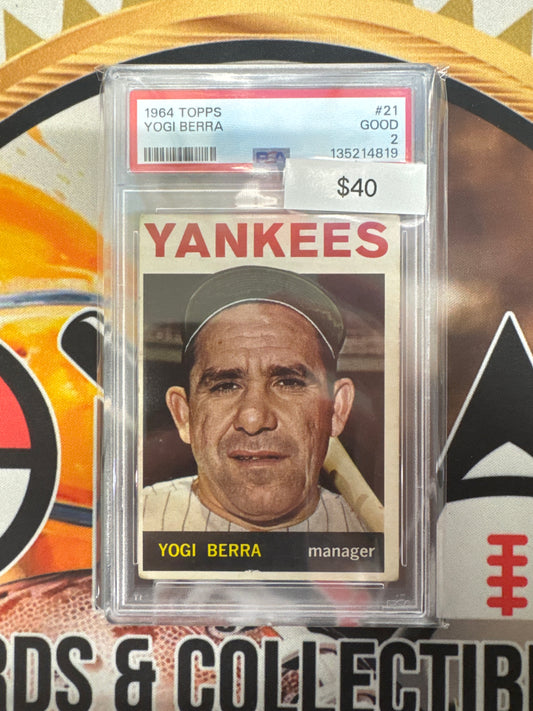 1964 Topps MLB Yogi Berra PSA 2