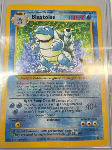 Pokemon Blastoise 2/102 Celebrations Classic Collection