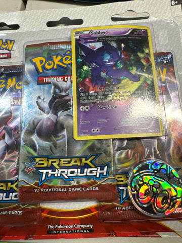 Pokemon Break Through 3 pack blister with promo