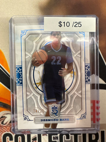 2025 Topps Royalty Basketball Desmond Bane Blue Refractor /25