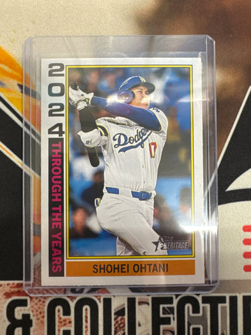 2024 Topps Heritage MLB Shohei Ohtani Through The Years