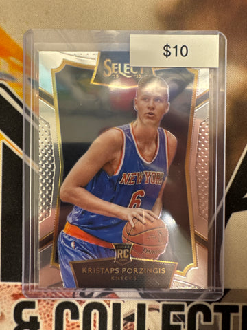 2015-16 Panini Select Basketball Kristaps Porzingis Rookie