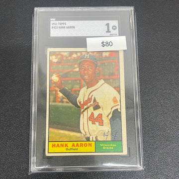 1961 MLB Topps Hank Aaron SGC 1