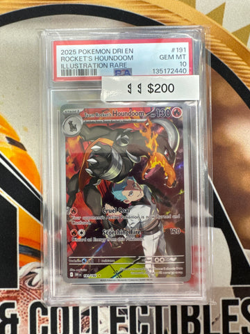 Pokemon Team Rocket’s Houndoom 191/182 Destined Rivals PSA 10