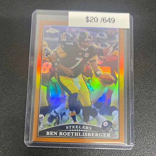 2009 NFL Topps Chrome Ben Roethlisberger Refractor /649