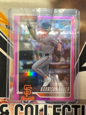 2026 Topps Chrome MLB Harrison Bader Pink Refractor /250
