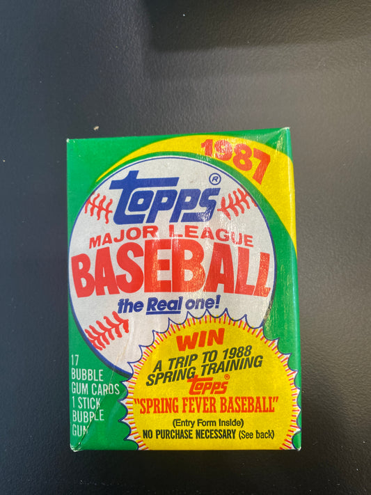 1987 Topps Baseball The Real One! Packs
