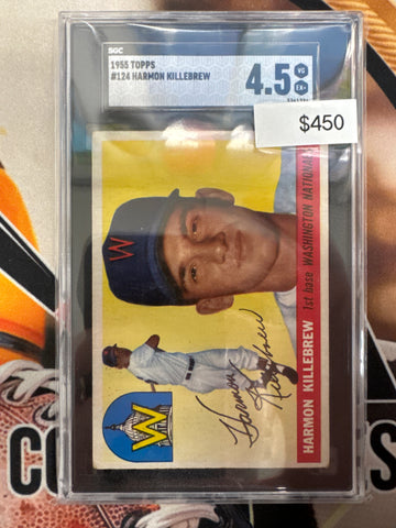 1955 Topps MLB Harmon Killebrew SGC 4.5
