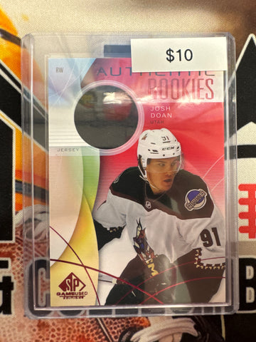 2024-25 Upper Deck SP Game Used NHL Josh Doan Authentic Rookies Relic