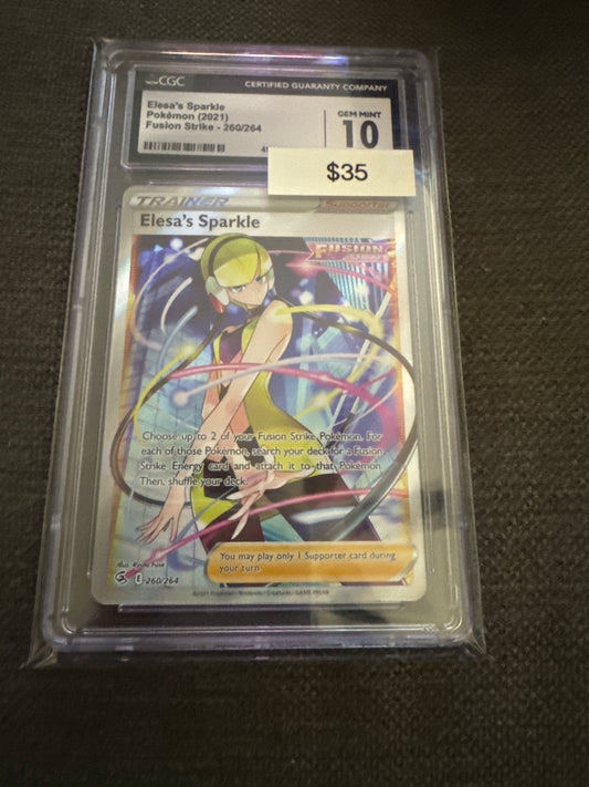 Pokemon Elesa’s Sparkle 260/264 CGC 10