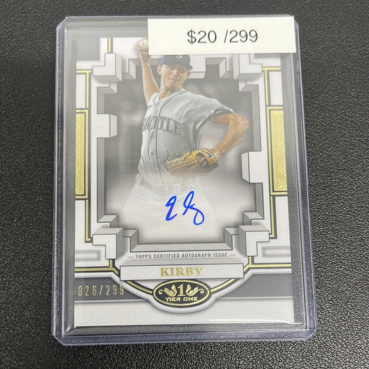 2023 MLB Topps Tier One George Kirby Certified Breakout Auto /299