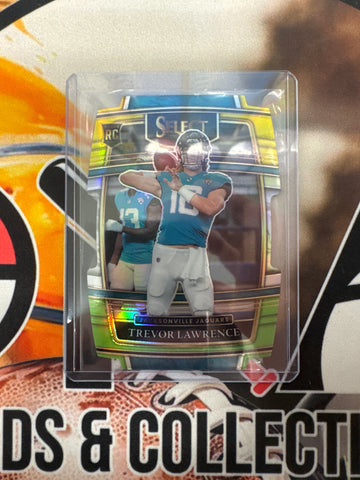 2021 Panini Select NFL Trevor Lawrence Rookie Tri-Color Die-Cut Concourse