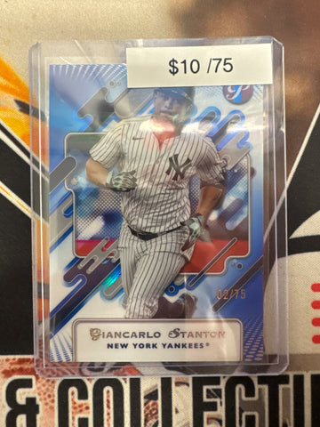 2026 Topps Pristine MLB Giancarlo Stanton Blue Refractor /75