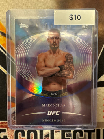 2026 Topps Midnight UFC Marco Silva Rookie Blue Refractor
