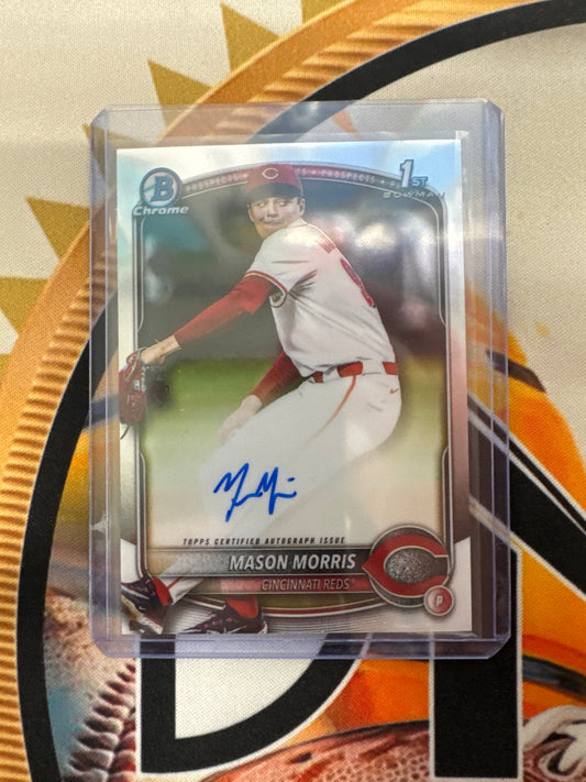 2025 Topps Bowman Chrome Mason Morris 1st Bowman Autograph