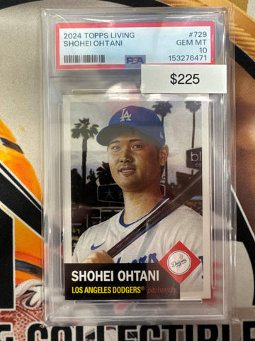 2024 Topps Living MLB Shohei Ohtani Dodgers Uniform PSA 10