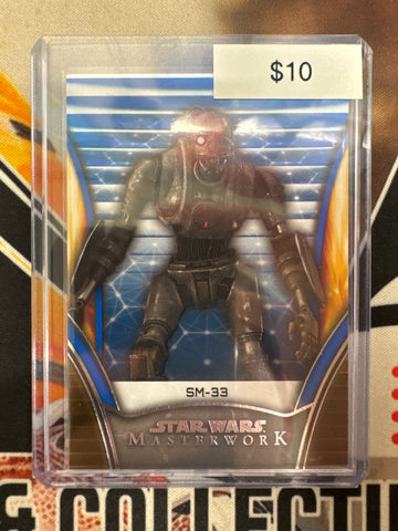 2025 Topps Star Wars Masterwork SM-33 Blue Refractor