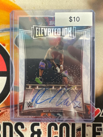 2025 Topps Exalted WWE Kofi Kingston Elevated Ink Autograph