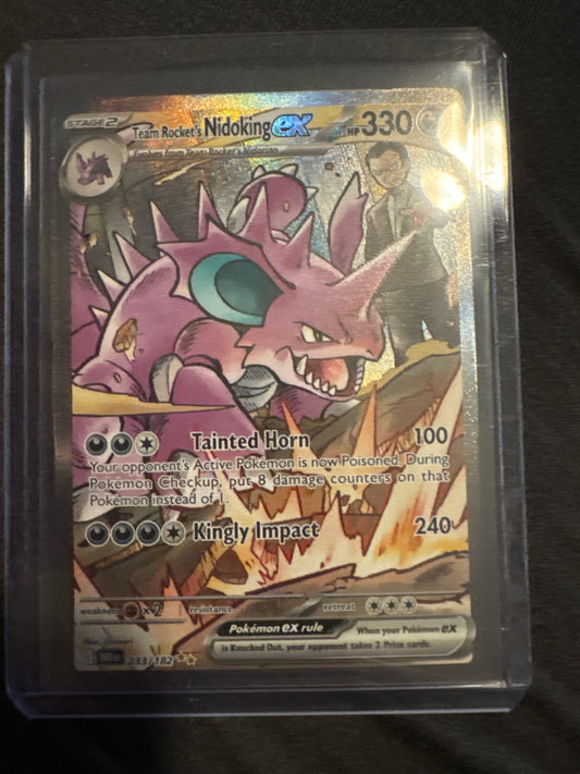 Pokemon Team Rocket’s Nidoking ex 233/182 Destined Rivals